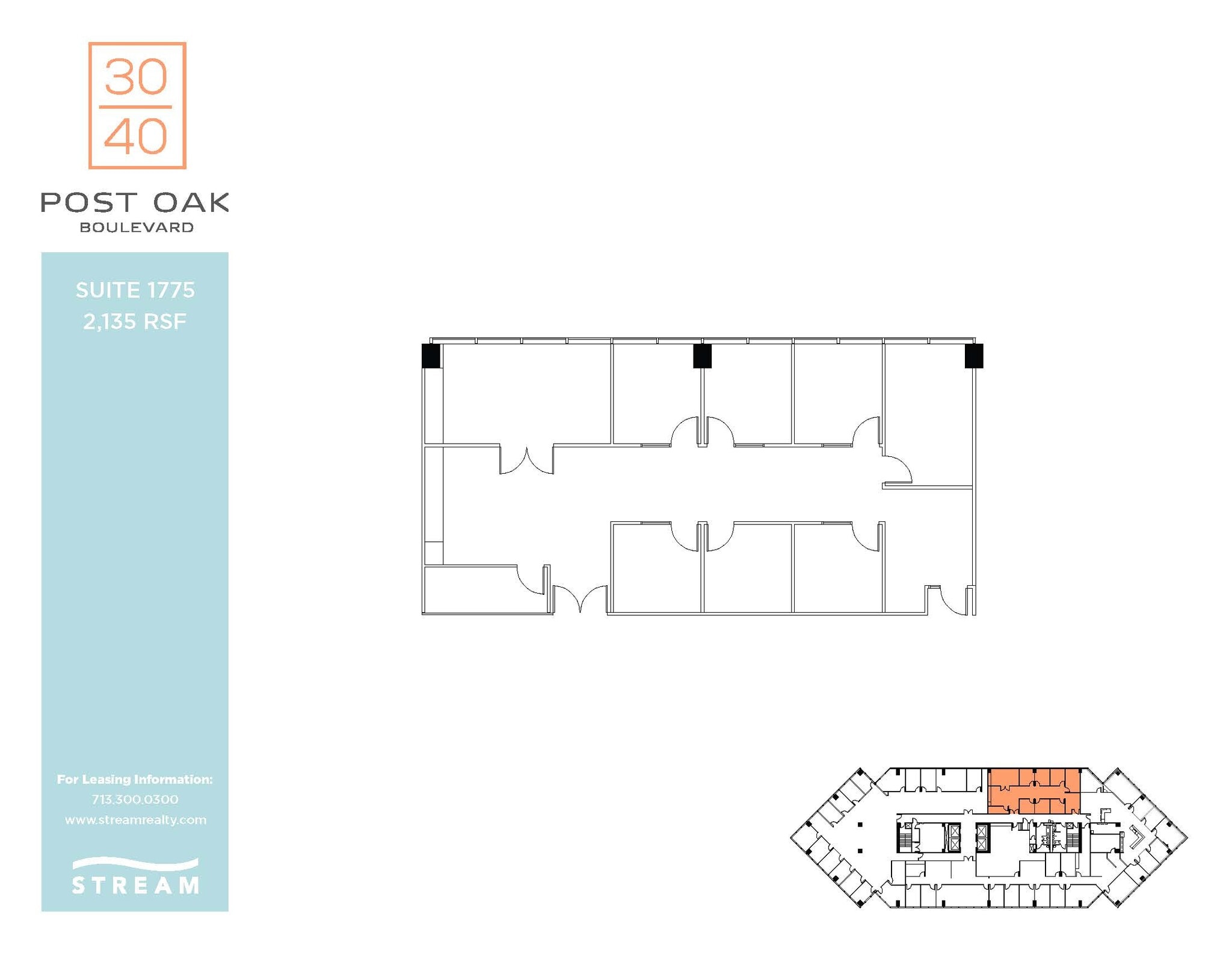 3040 Post Oak Blvd, Houston, TX à louer Plan d’étage– Image 1 sur 1