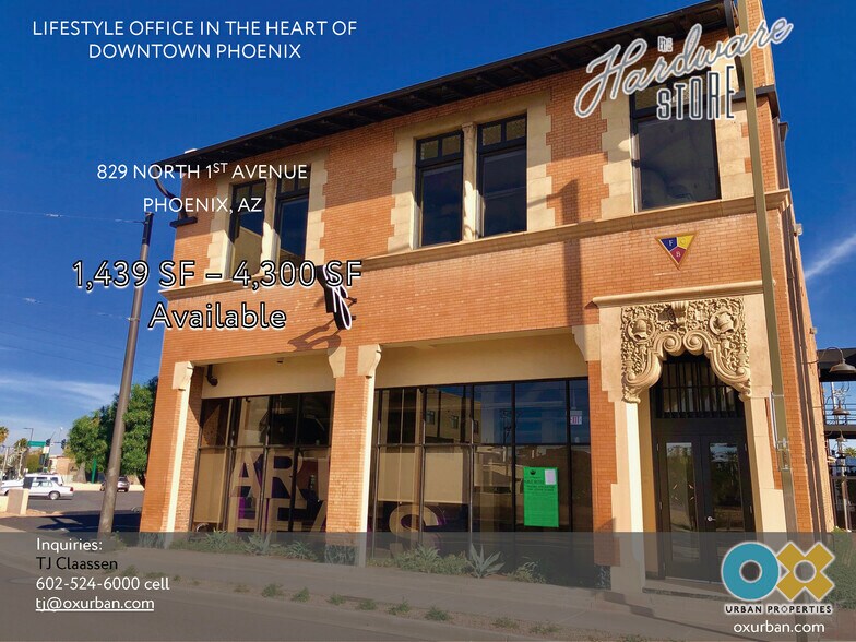 829 N 1st Ave, Phoenix, AZ à louer - Photo de l’immeuble – Image 2 sur 24