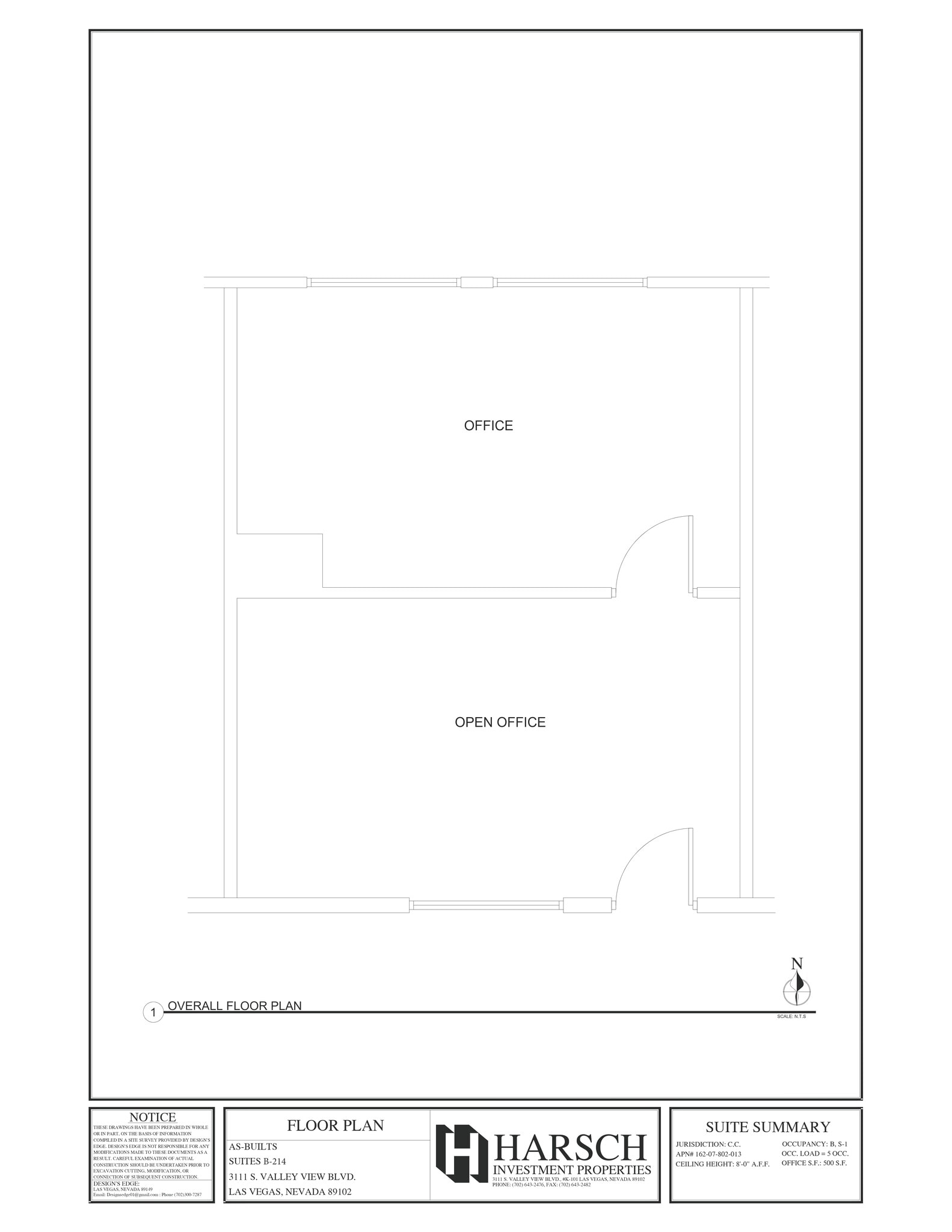 3111 S Valley View Blvd, Las Vegas, NV à louer Plan de site– Image 1 sur 1