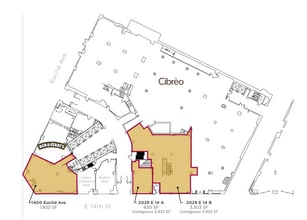 1400-1422 Euclid Ave, Cleveland, OH à louer Plan d’étage– Image 1 sur 2