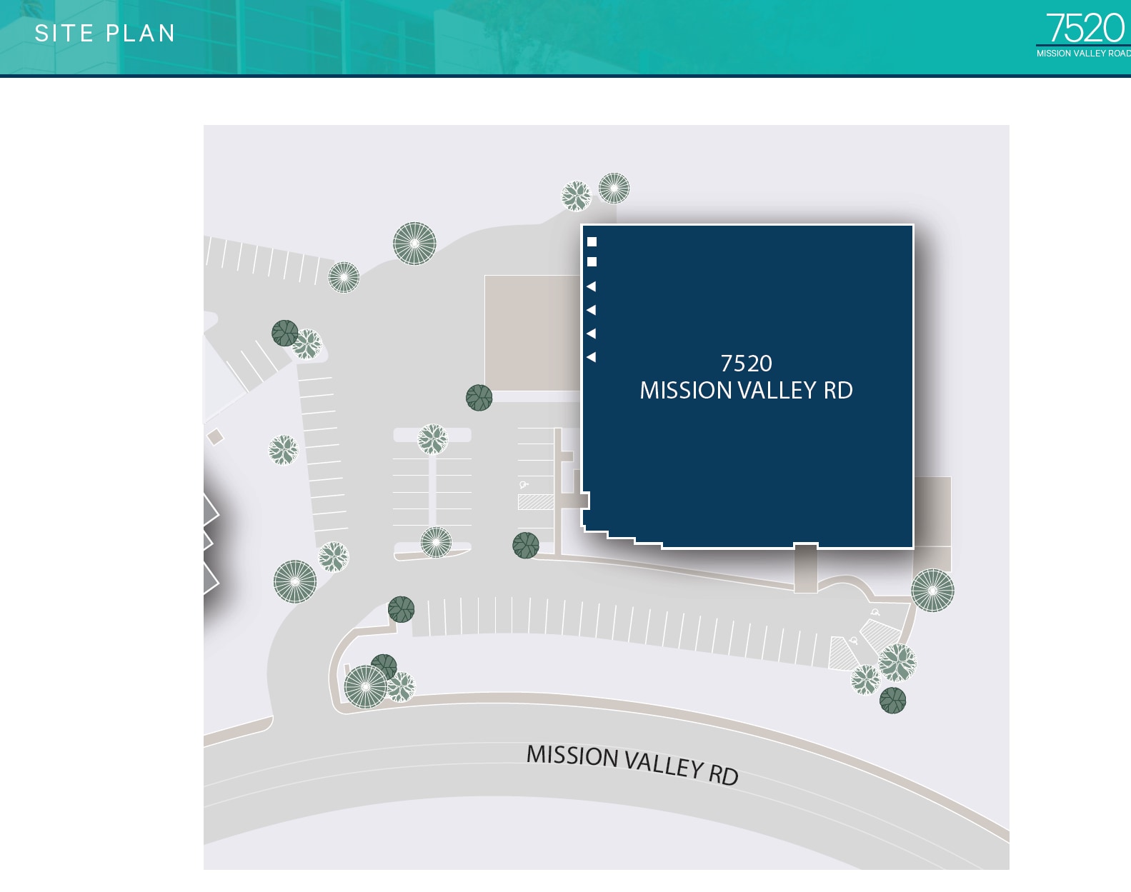 7520 Mission Valley Rd, San Diego, CA à louer Plan de site– Image 1 sur 3