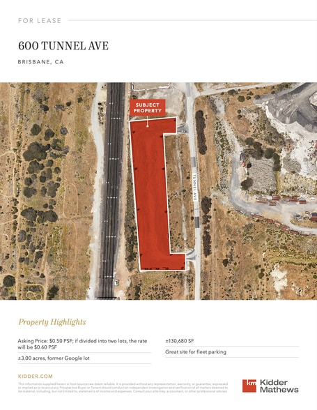 600 Tunnel Ave, Brisbane, CA à louer - Photo de l’immeuble – Image 3 sur 3
