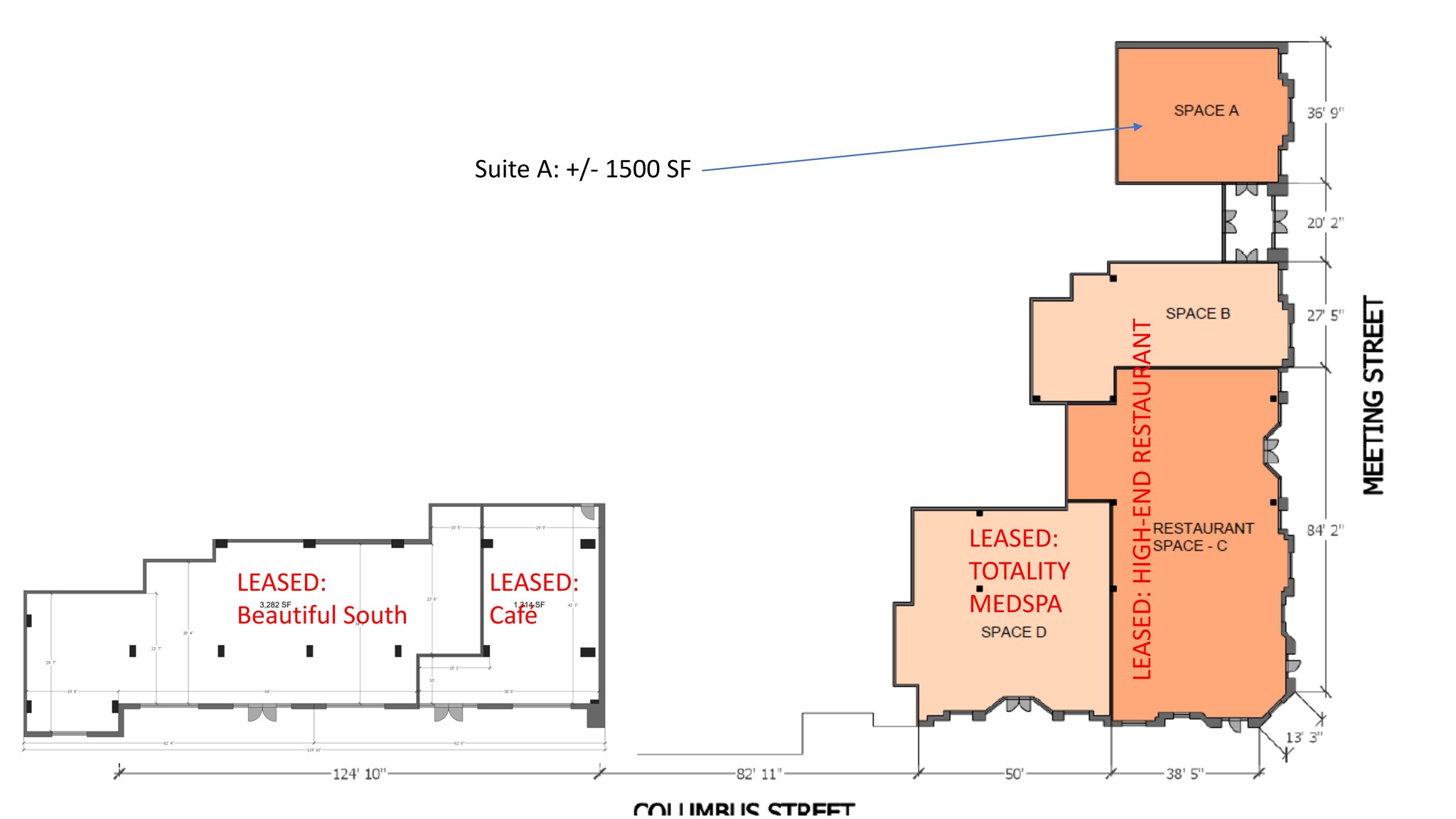 465 Meeting St, Charleston, SC à louer Plan de site– Image 1 sur 3