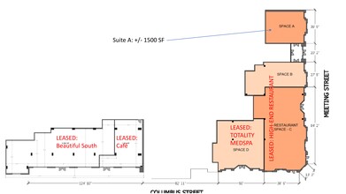 465 Meeting St, Charleston, SC à louer Plan de site– Image 1 sur 3