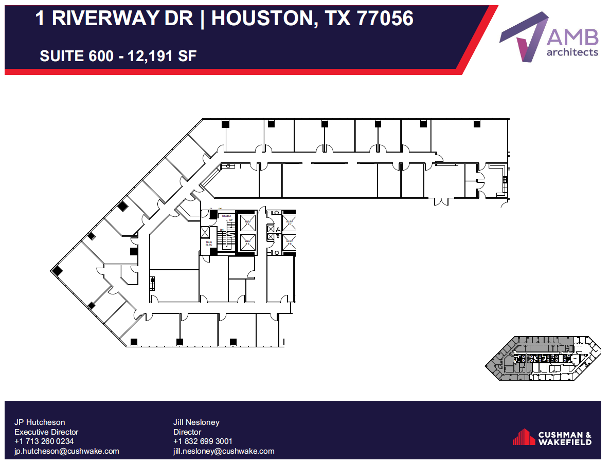 1 Riverway, Houston, TX à louer Plan d’étage– Image 1 sur 1