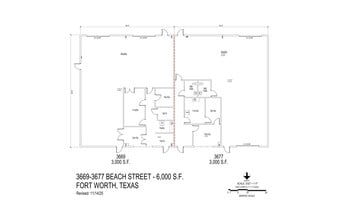 3649-3661 N Beach St, Fort Worth, TX à louer Plan de site– Image 2 sur 2
