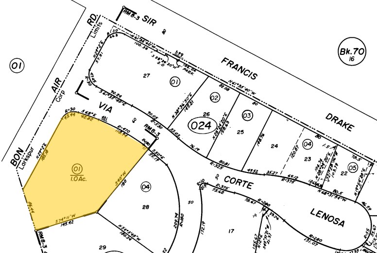 350 Bon Air, Greenbrae, CA à louer Plan cadastral– Image 1 sur 2