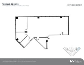 10077 Grogans Mill Rd, The Woodlands, TX à louer Plan d’étage– Image 1 sur 1