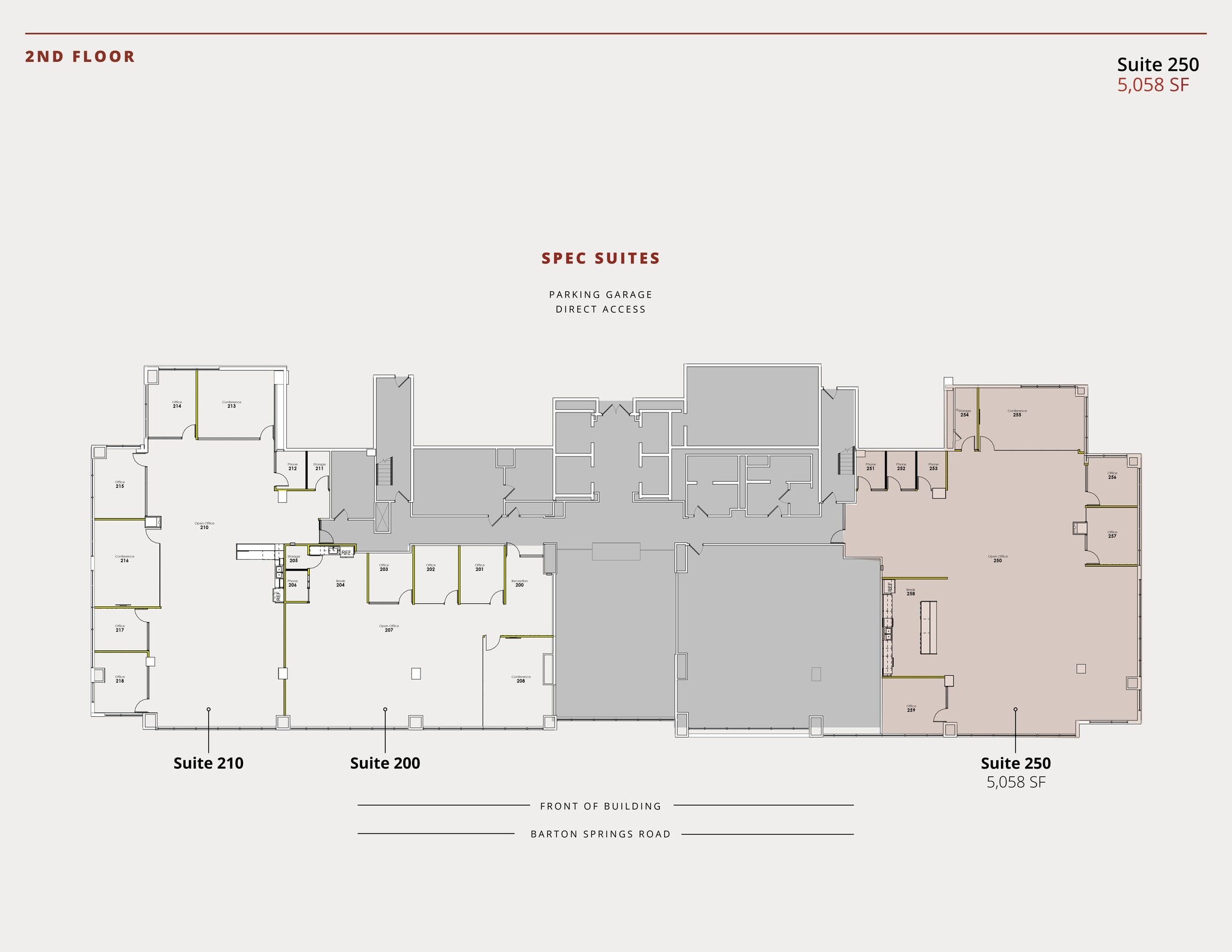 811 Barton Springs Rd, Austin, TX à louer Plan de site– Image 1 sur 11