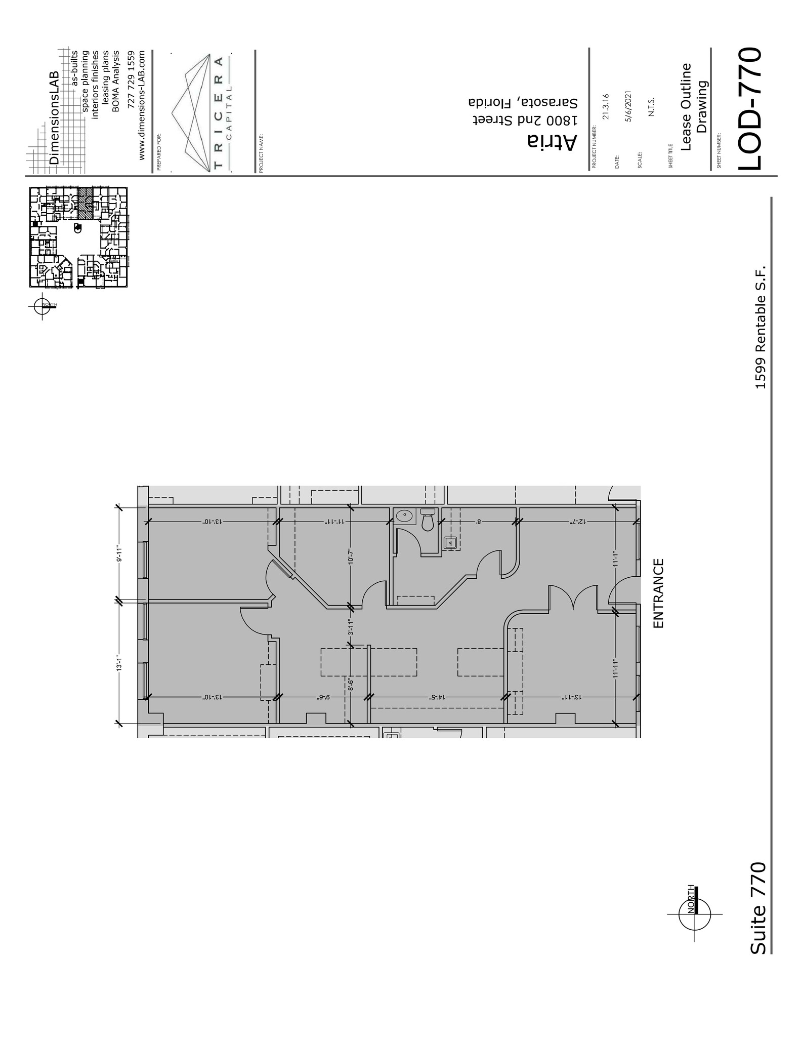 1800 2nd St, Sarasota, FL à louer Plan de site– Image 1 sur 1