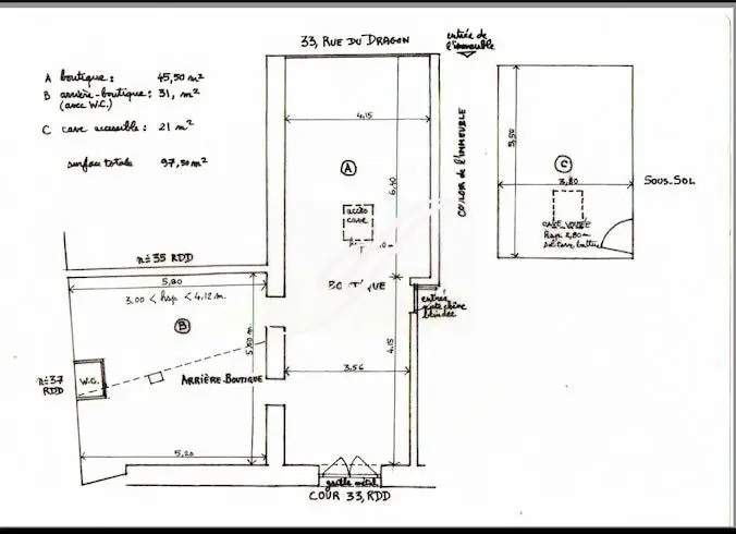 Local commercial dans Paris à louer - Photo de l’immeuble – Image 3 sur 3