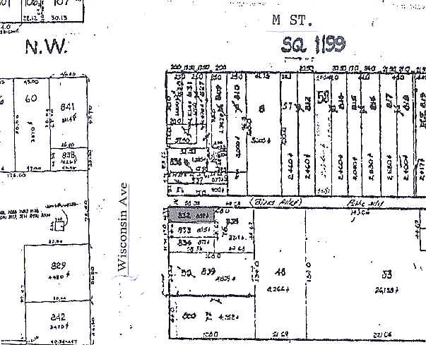 1073 Wisconsin Ave NW, Washington, DC à louer - Plan cadastral – Image 2 sur 6
