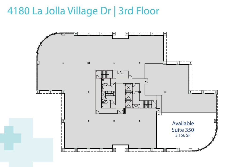4180 La Jolla Village Dr, La Jolla, CA à louer Plan d’étage– Image 1 sur 2