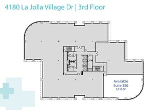 4180 La Jolla Village Dr, La Jolla, CA à louer Plan d’étage– Image 1 sur 2