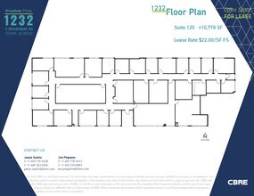 1232 E Broadway Rd, Tempe, AZ à louer Plan d’étage– Image 1 sur 1