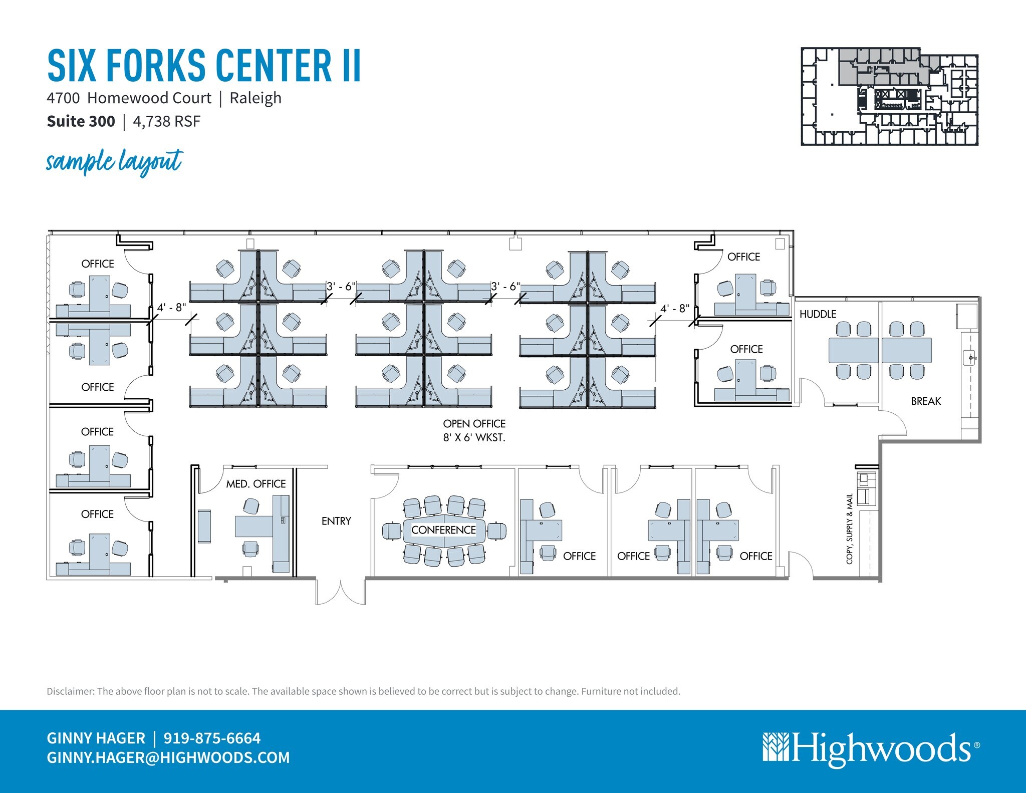 4700 Homewood Ct, Raleigh, NC à louer Plan de site– Image 1 sur 2