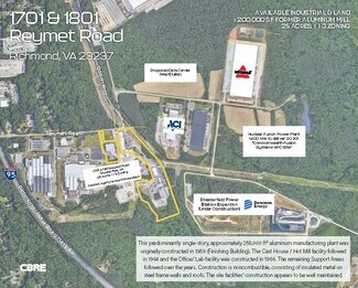 Plus de détails pour 1701 & 1801 Reymet Road – Industriel/Logistique à vendre, Richmond, VA