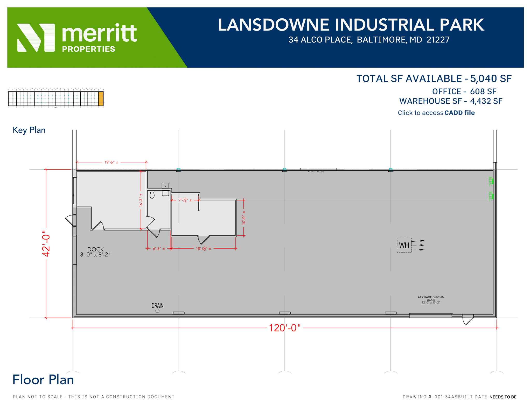 178-194 Alco Pl, Lansdowne, MD à louer Plan d’étage– Image 1 sur 1