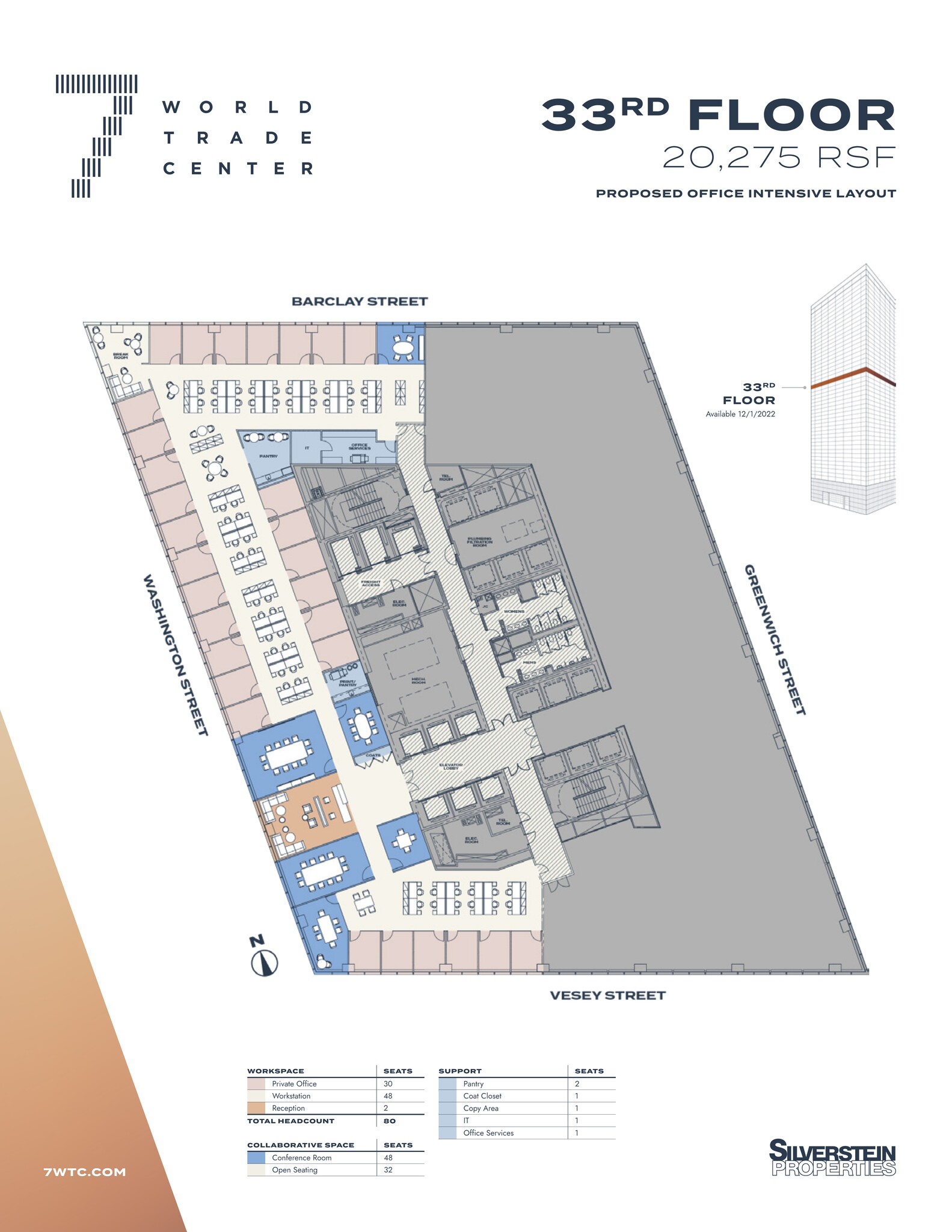 7 World Trade Center, New York, NY à louer Plan de site– Image 1 sur 3