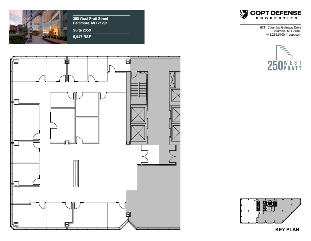 250 W Pratt St, Baltimore, MD à louer Plan d’étage– Image 1 sur 1
