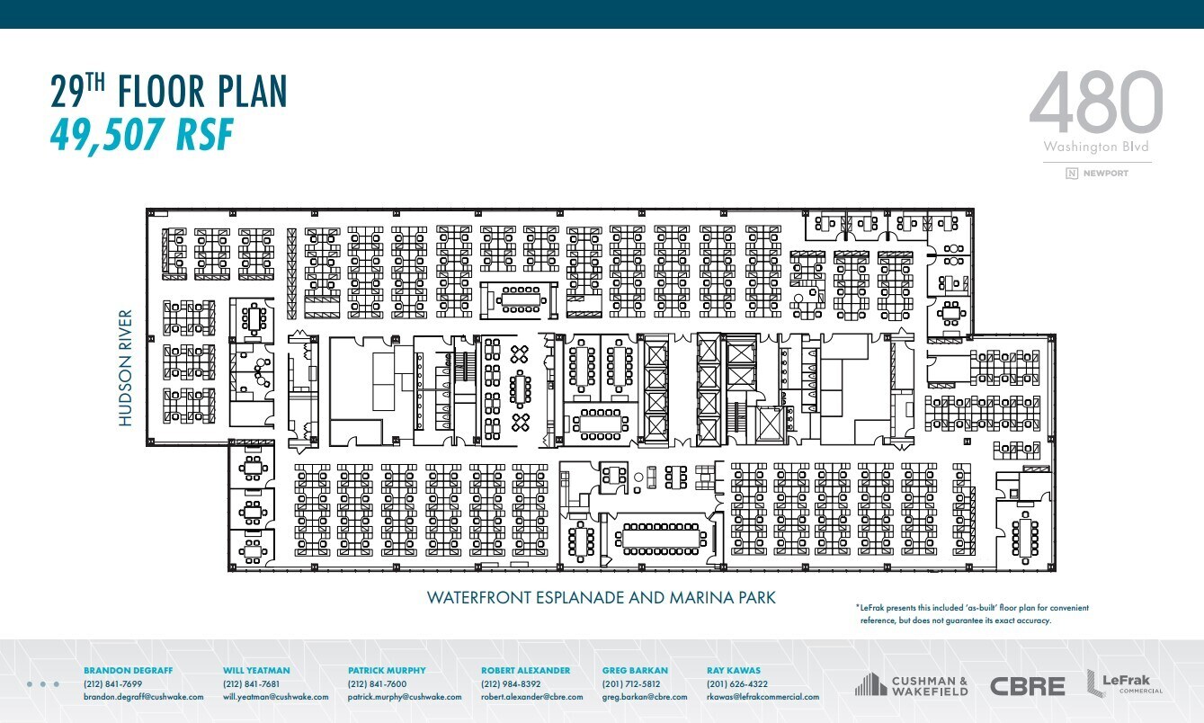 480 Washington Blvd, Jersey City, NJ à louer Plan d’étage– Image 1 sur 1