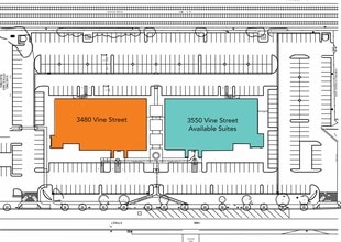 3480 Vine St, Riverside, CA à louer Plan de site– Image 2 sur 2