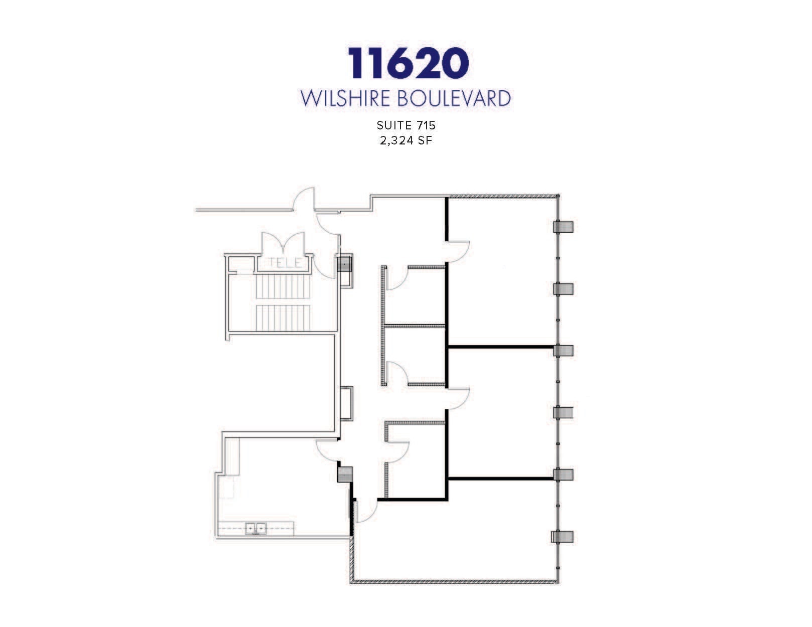 11620 Wilshire Blvd, Los Angeles, CA à louer Plan d’étage– Image 1 sur 1