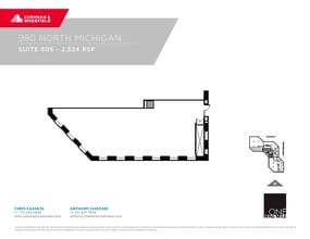 980 N Michigan Ave, Chicago, IL à louer Plan d’étage– Image 1 sur 1