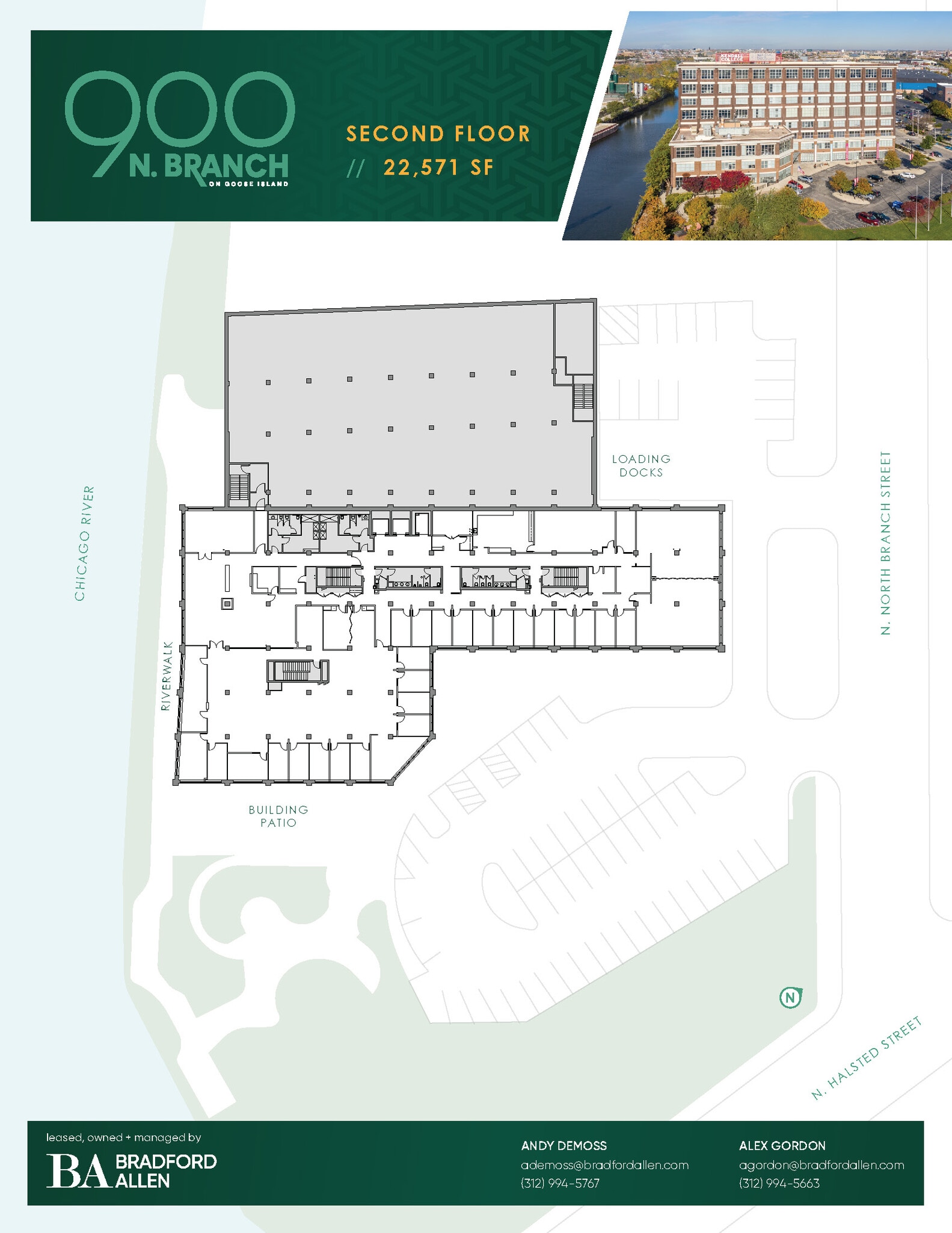 900 N Branch St, Chicago, IL à louer Plan d’étage– Image 1 sur 1