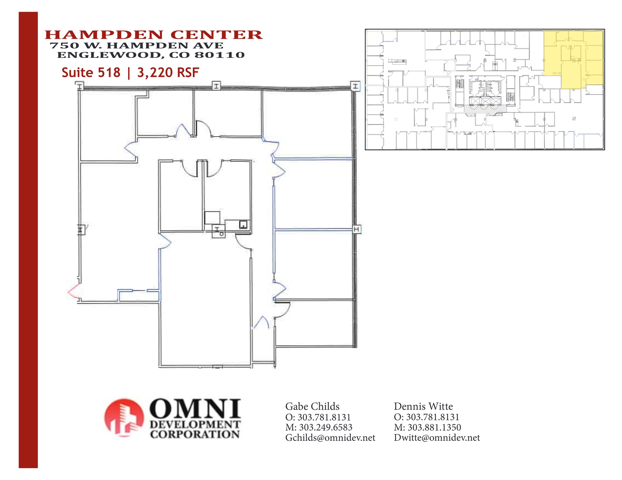 750 W Hampden Ave, Englewood, CO à louer Plan de site– Image 1 sur 1