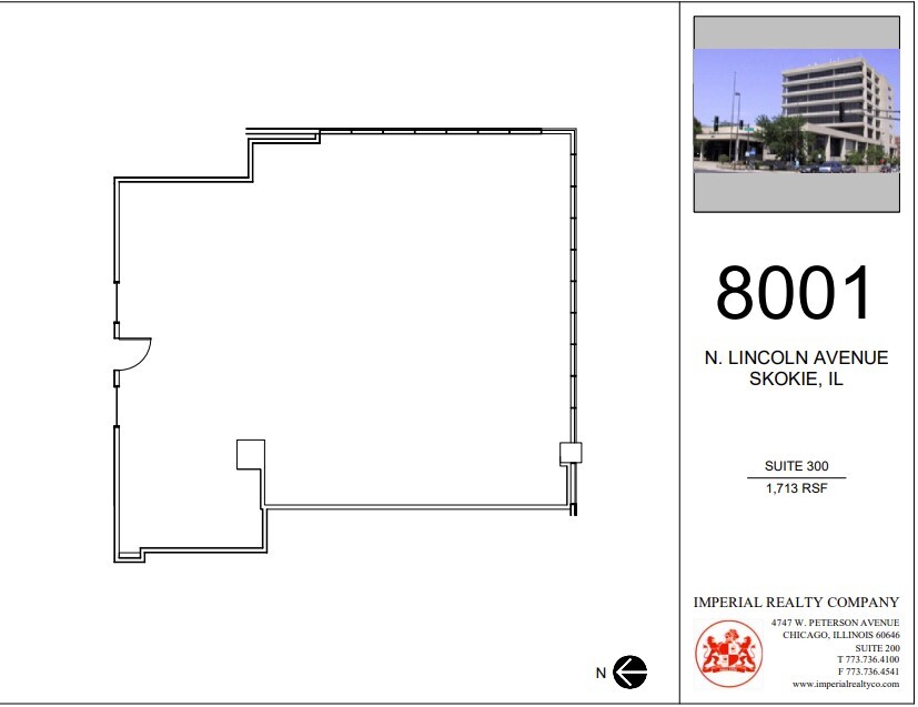 8001 Lincoln Ave, Skokie, IL à louer Plan d’étage– Image 1 sur 4