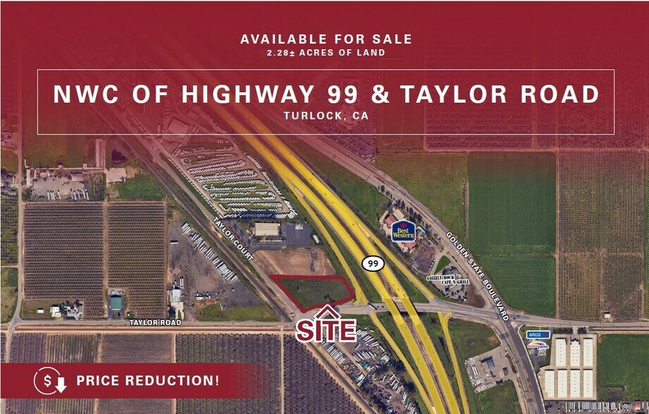 Highway 99 & Taylor Rd, Turlock, CA à vendre - Photo de l’immeuble – Image 2 sur 2