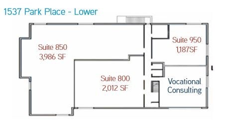 1525-1551 Park Pl, Ashwaubenon, WI à louer Plan d’étage– Image 1 sur 1