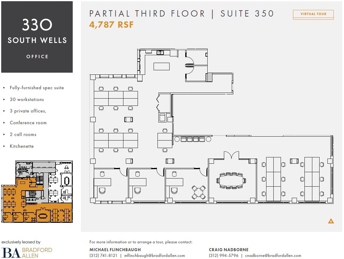 330 S Wells St, Chicago, IL à louer Plan d’étage– Image 1 sur 9