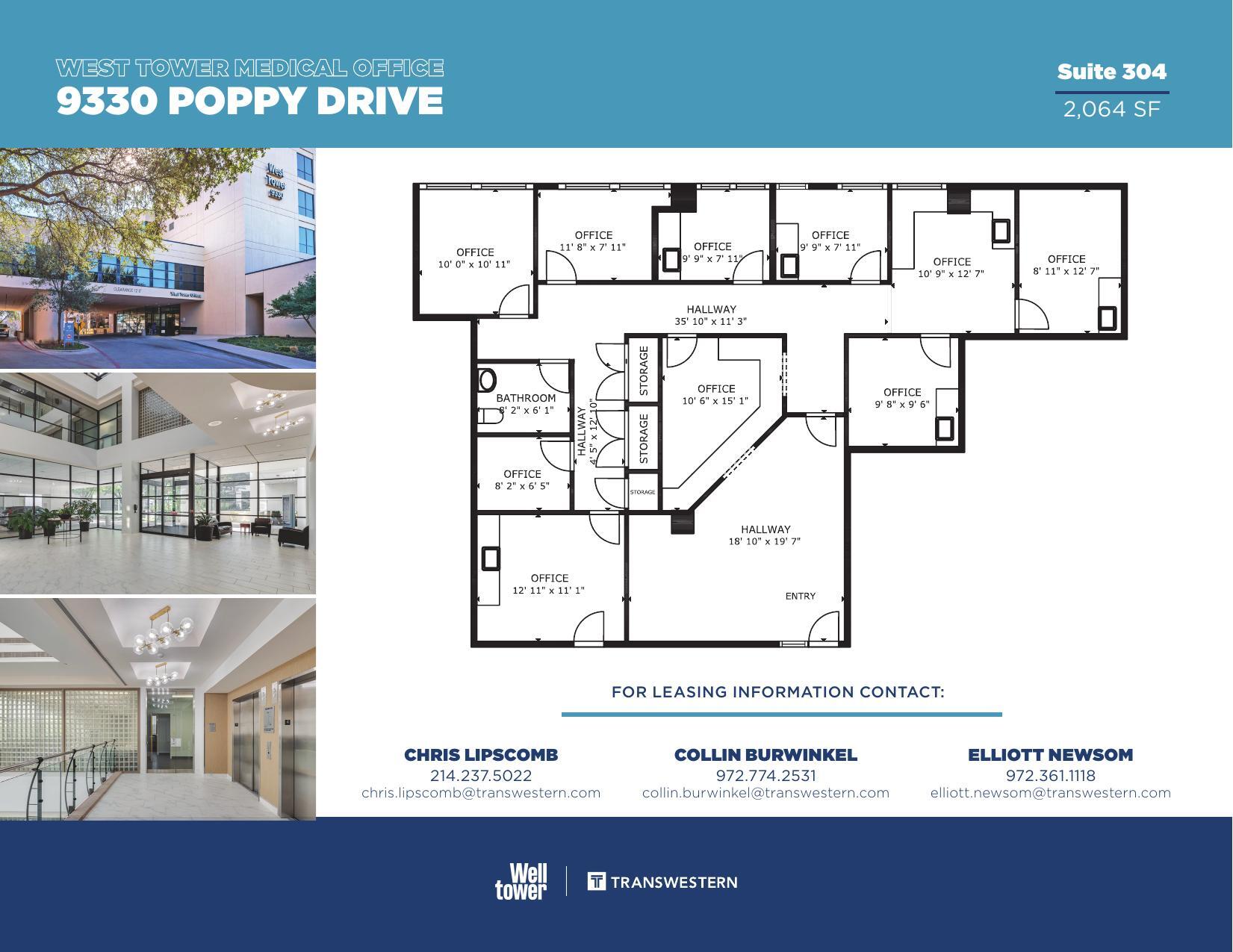 9330 Poppy Dr, Dallas, TX à louer Plan d’étage– Image 1 sur 1