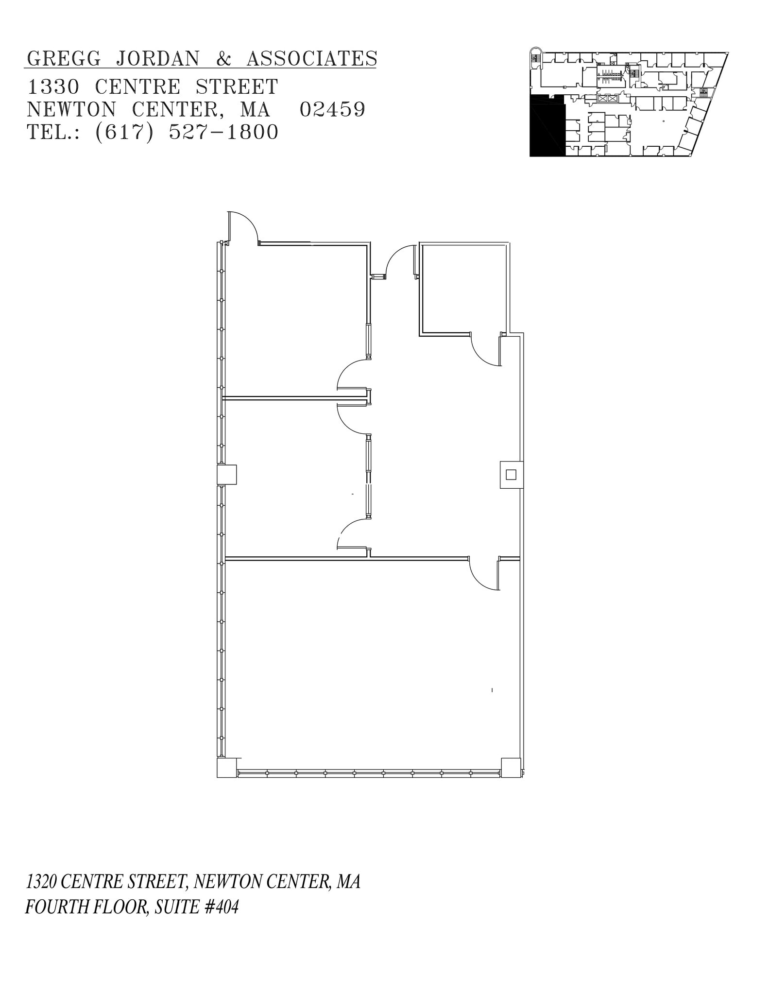 1320 Centre St, Newton, MA à louer Plan de site– Image 1 sur 2