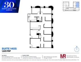 30 N Michigan Ave, Chicago, IL à louer Plan d’étage– Image 1 sur 1