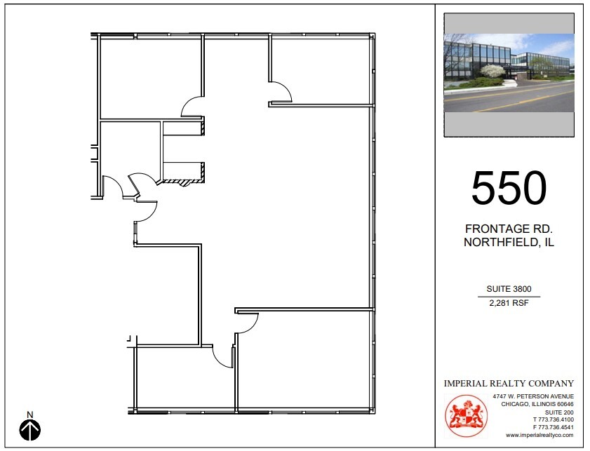 540-550 W Frontage Rd, Northfield, IL à louer Plan d’étage– Image 1 sur 5