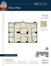 509 Olive Way, Seattle, WA à louer Plan d’étage– Image 2 sur 2