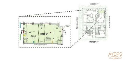 1021 Valley St, Seattle, WA à louer Plan d’étage– Image 2 sur 2