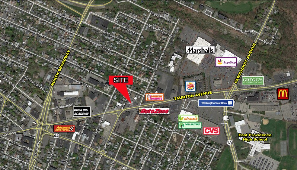 460 Taunton Ave, East Providence, RI à vendre - Aérien – Image 3 sur 7