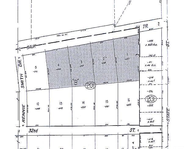 320-362 E Sauk Trl, Chicago Heights, IL à vendre - Plan cadastral – Image 2 sur 2