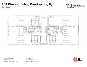 100 Kimball Dr, Parsippany, NJ à louer Plan d’étage– Image 1 sur 9