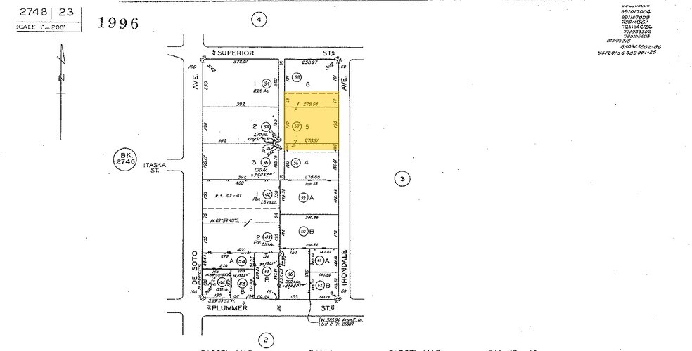 9621-9631 Irondale Ave, Chatsworth, CA à louer - Plan cadastral – Image 2 sur 9