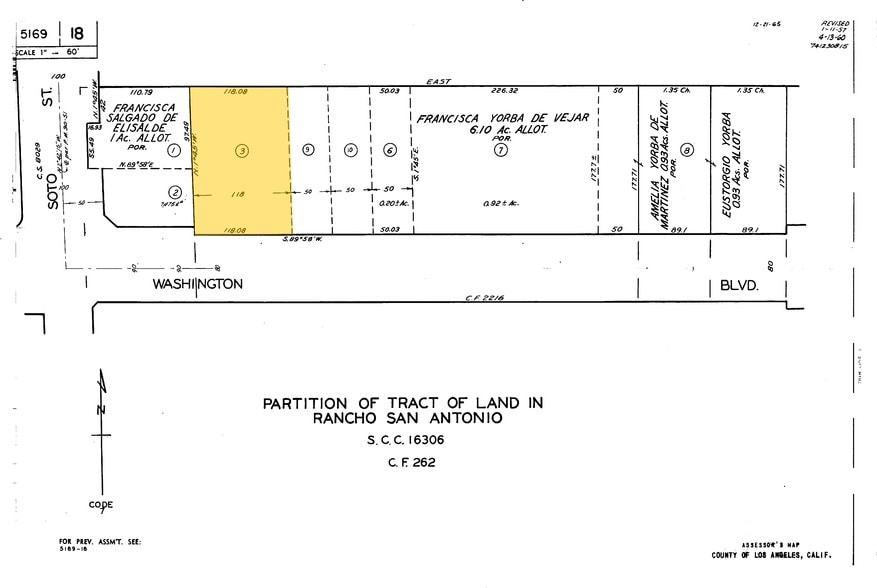 2821 E Washington Blvd, Los Angeles, CA à louer - Plan cadastral – Image 2 sur 2