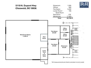 5119 N Dupont Hwy, Cheswold, DE à louer Plan de site– Image 1 sur 1