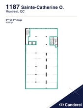 1187-1195 Rue Sainte-Catherine O, Montréal, QC à louer Plan d’étage– Image 1 sur 1