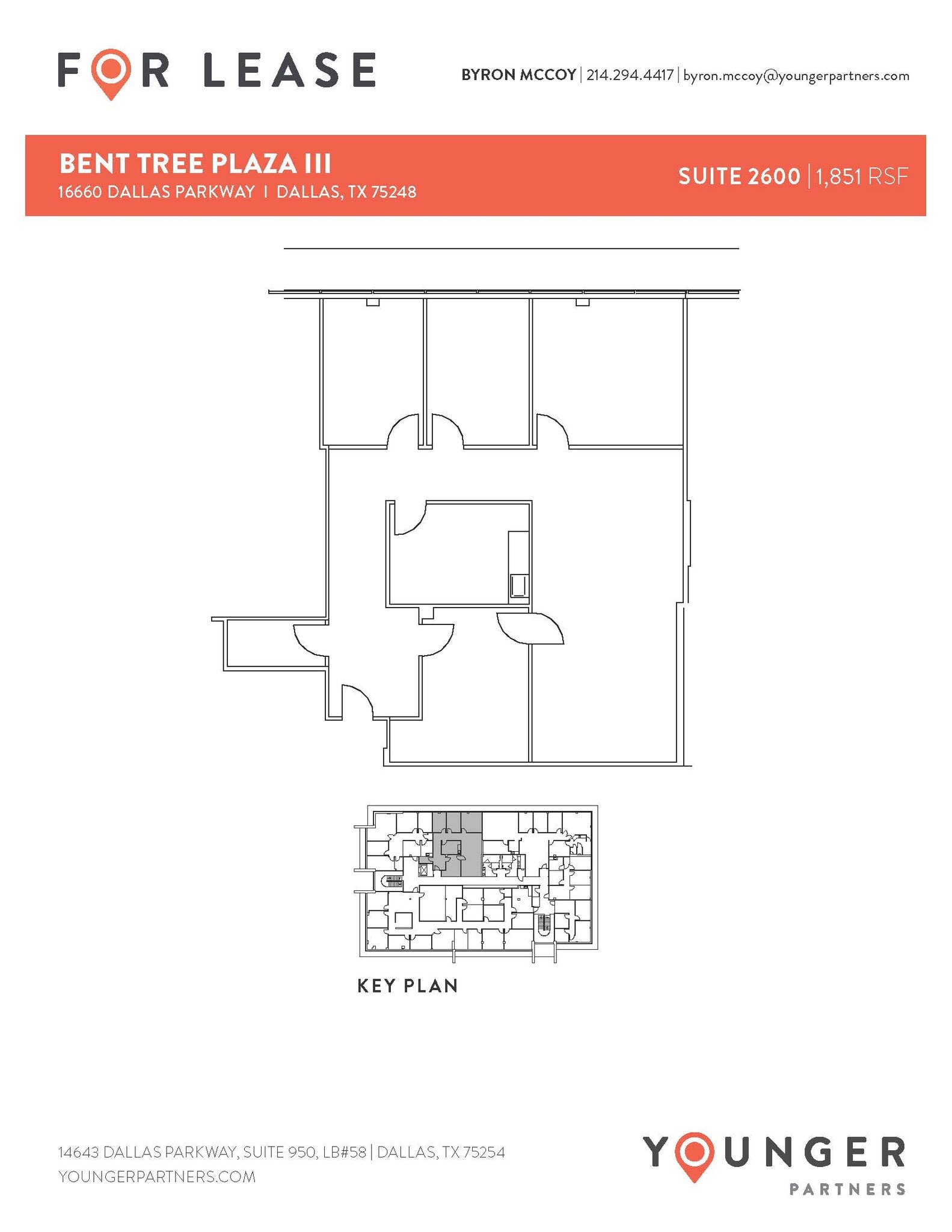 16610 N Dallas Pky, Dallas, TX à louer Plan d’étage– Image 1 sur 1