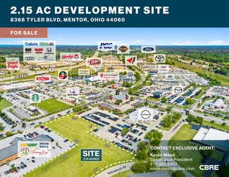 Plus de détails pour 8366 Tyler Blvd, Mentor, OH - Terrain à vendre