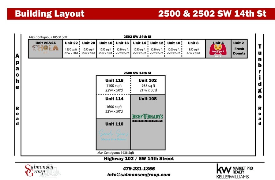 2500-2502 SW 14th St, Bentonville, AR à louer - Photo de l’immeuble – Image 2 sur 26